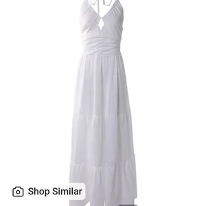 WHITE MAXI DRESS